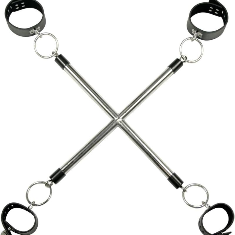 steel X-bar with bondage cuffs