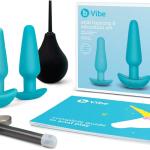 B-vibe rechargeable anal training and education butt plug set
